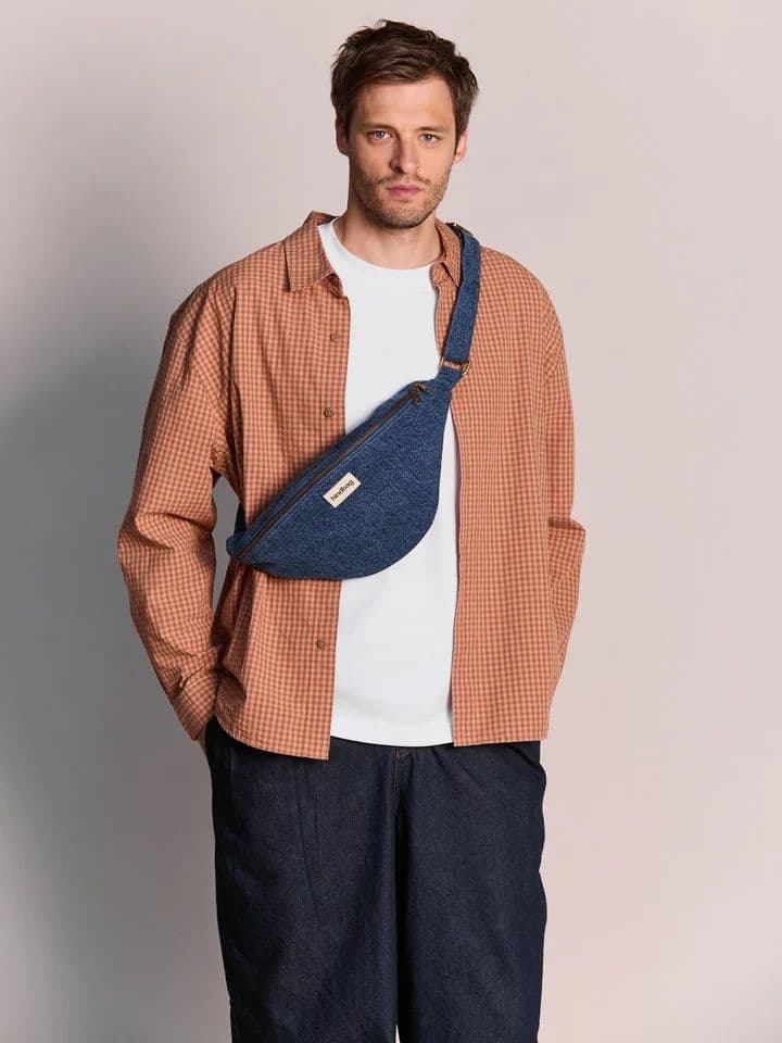 Sac banane Sasha denim bleu foncé