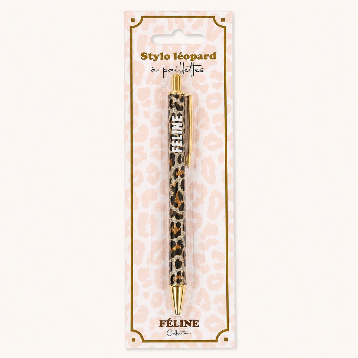 Stylos à paillettes - Féline
