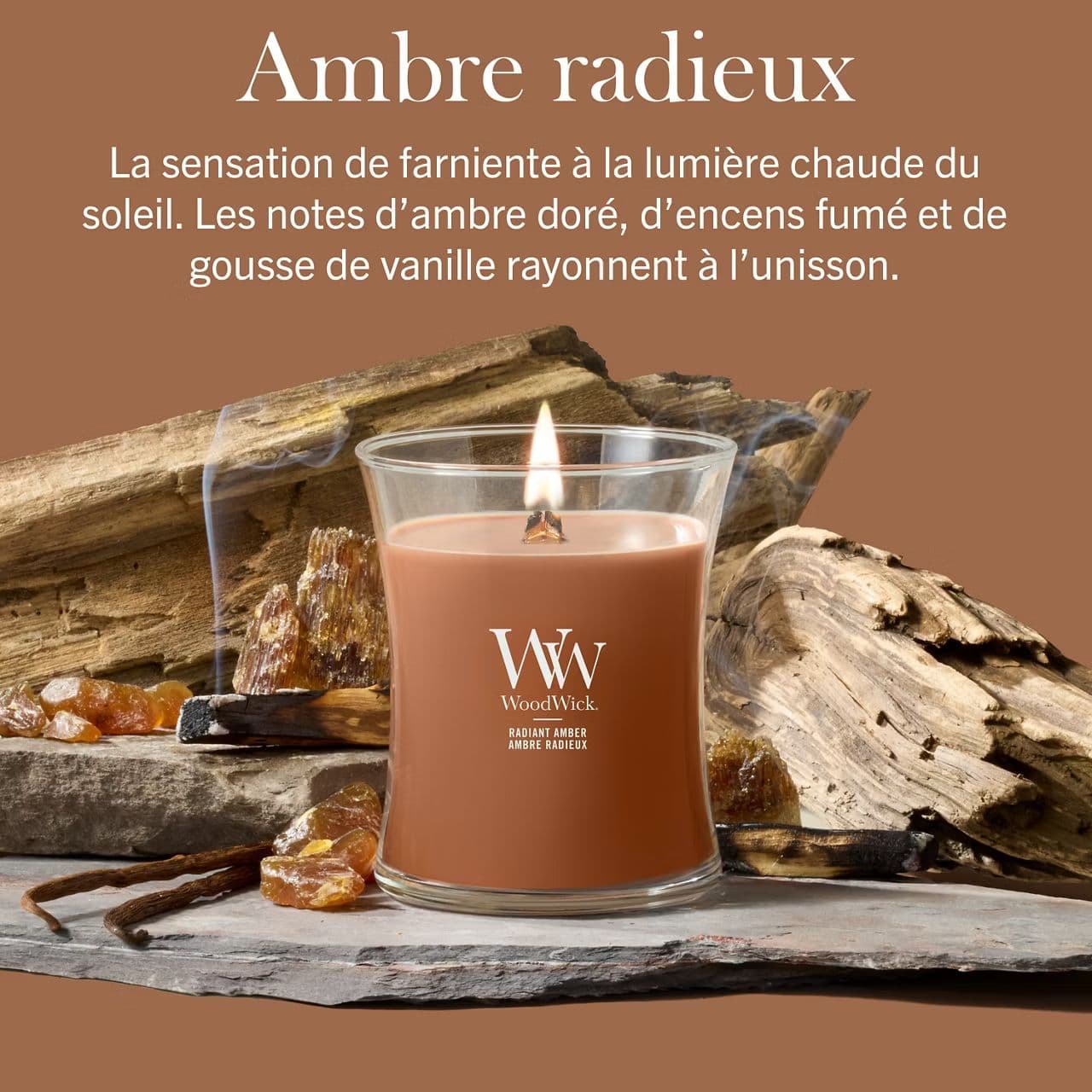 WoodWick - Ambre radieux