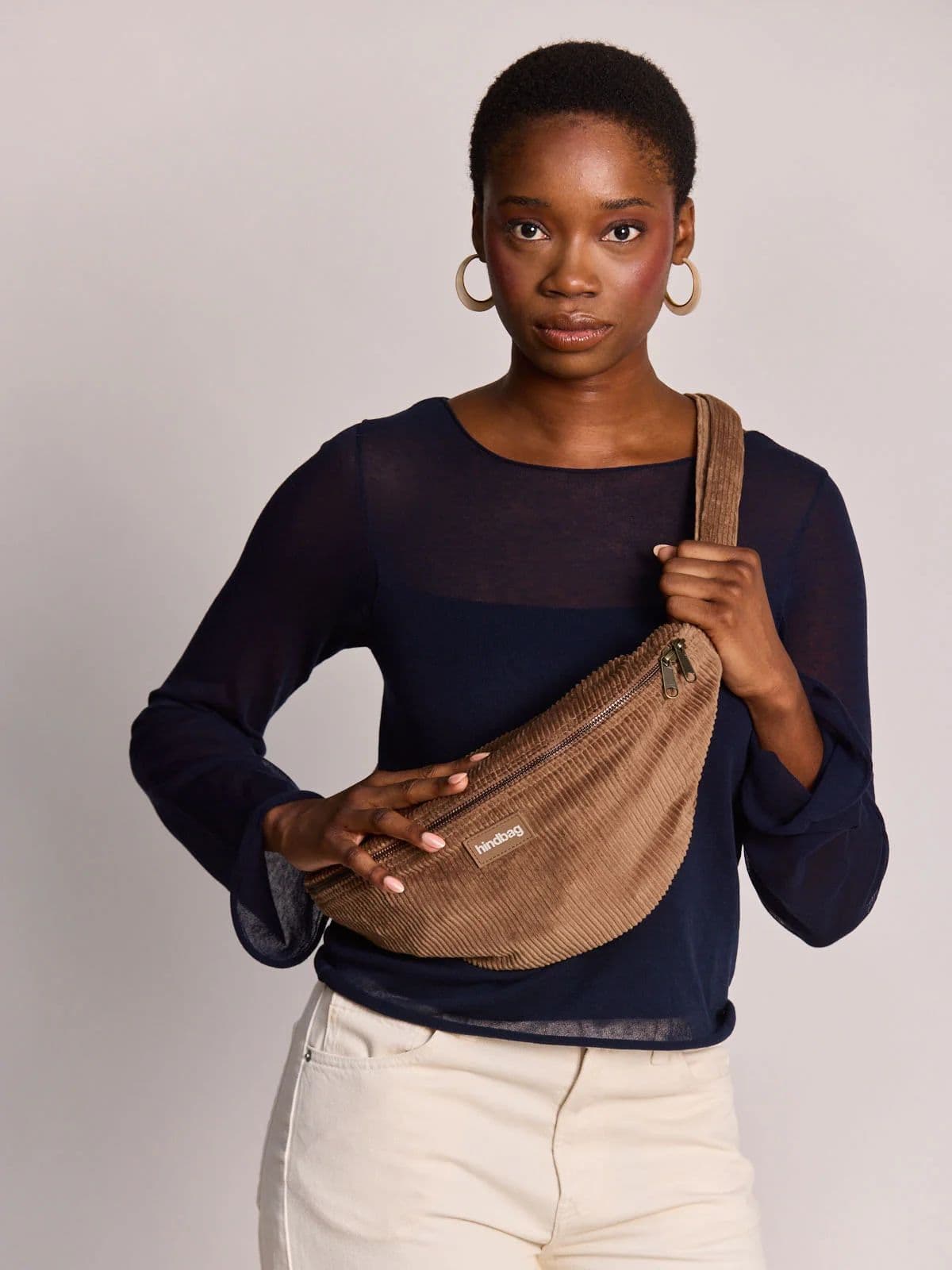 Sac banane Sasha velours macchiato