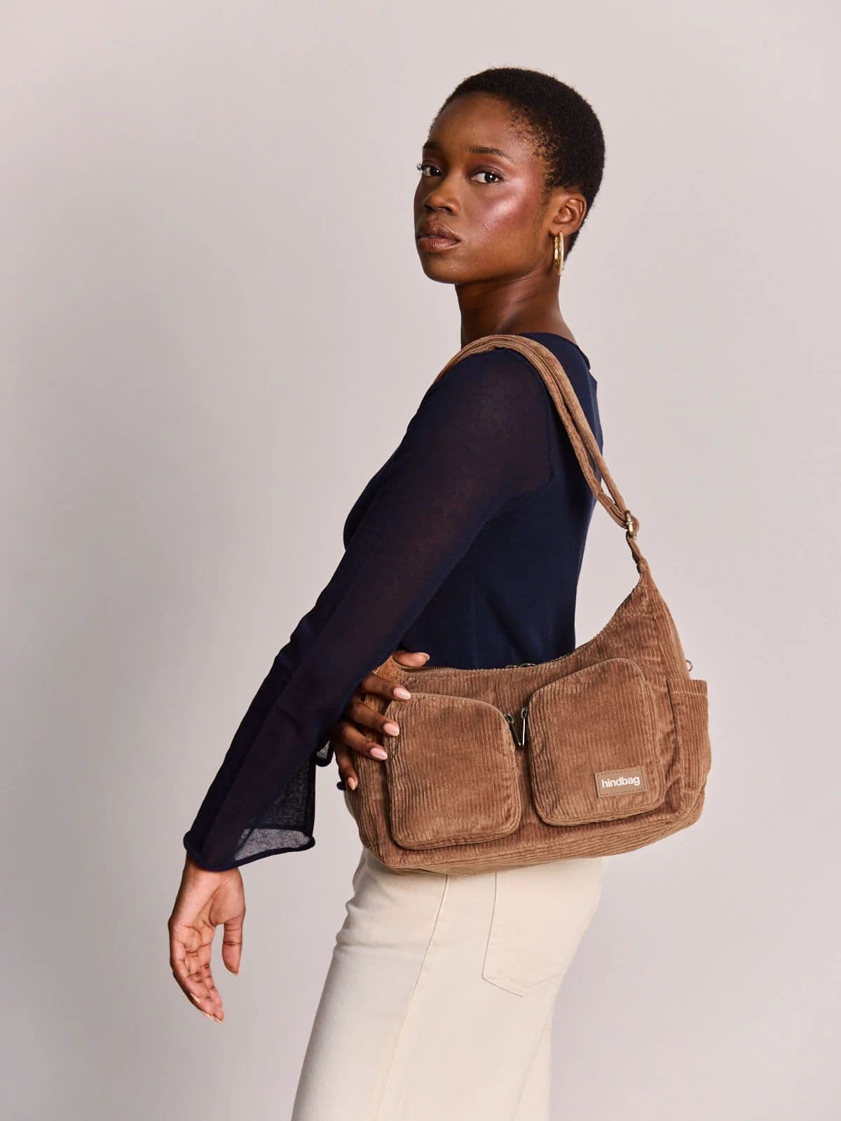 Sac multipocket Emile velours macchiato