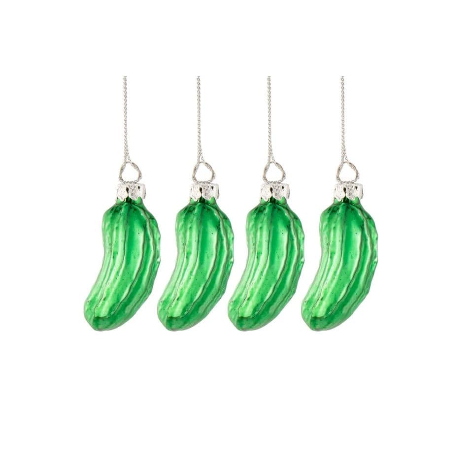 Set de 4 Cornichons à suspendre