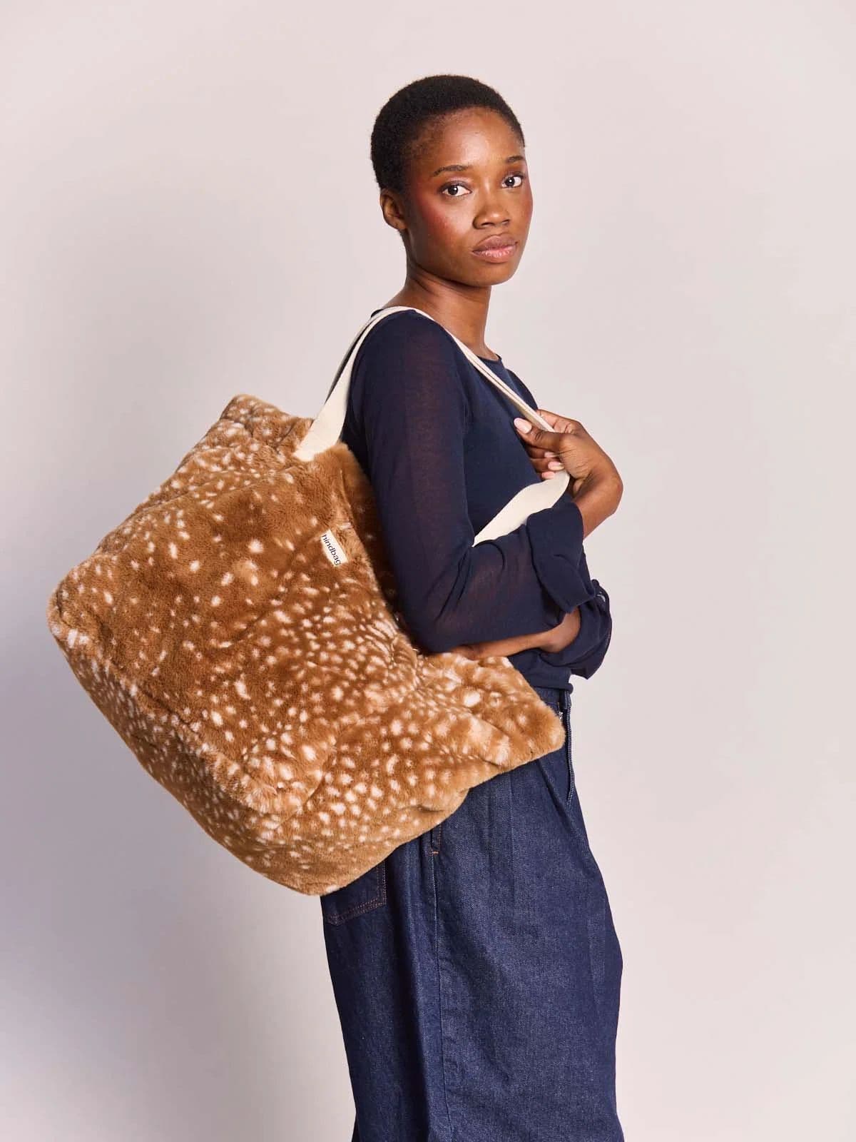 Sac cabas Claude fausse fourrure faon