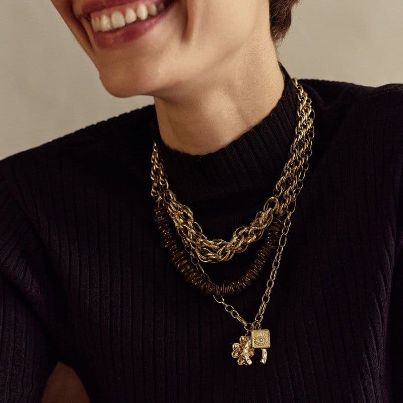 Collier Lucky charms trèfle