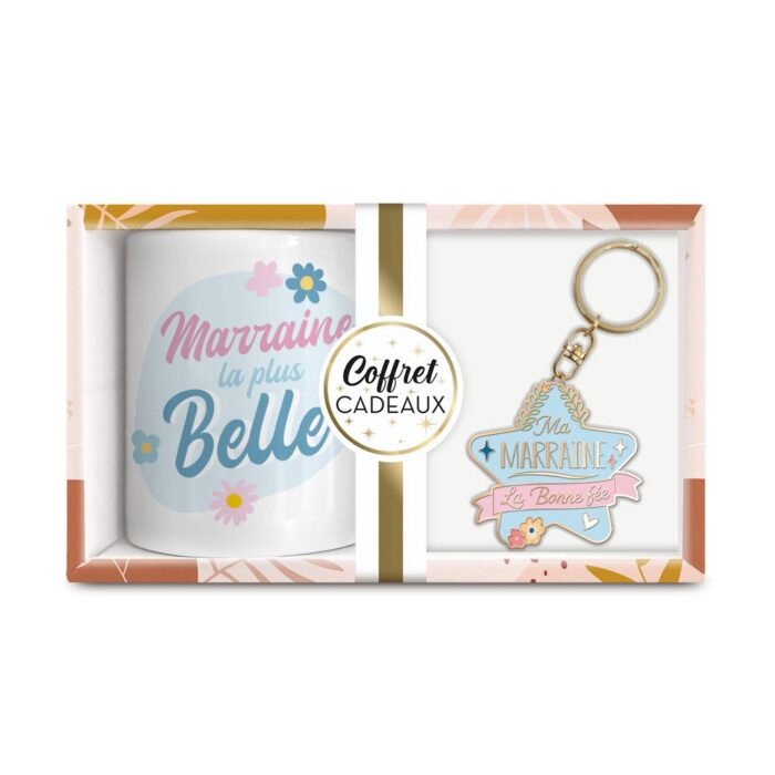 Coffret mug/porte clés - Marraine la plus belle – Image 3