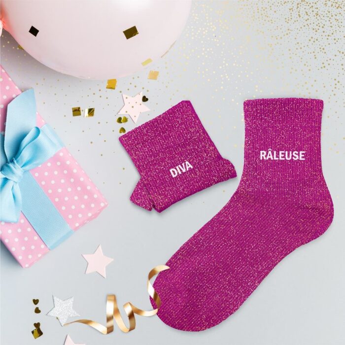 Chaussettes à paillettes - Diva Râleuse 36-42